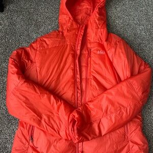 REI Orange Hooded Jacket